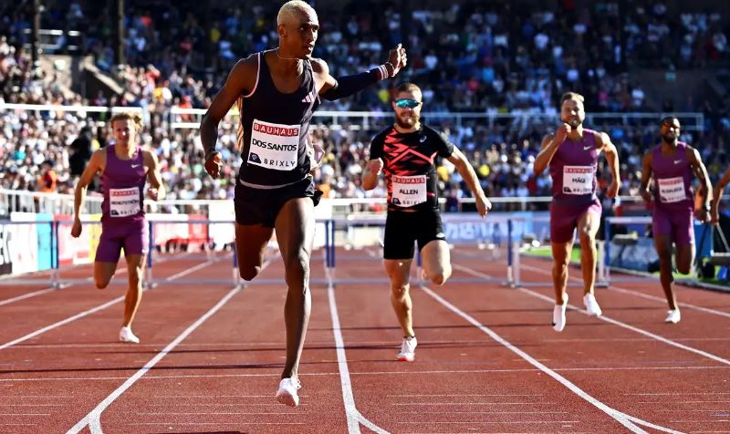 Alison dos Santos vence com sobra nos 400 m com barreiras na SuÃ©cia